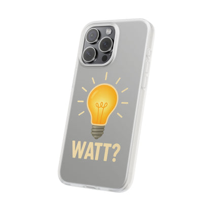 WATT? Handyhülle mit Glühbirnen-Motiv | Lustiger Schutz für Technik-Nerds & Elektrotypen-Phone Case-True Insights