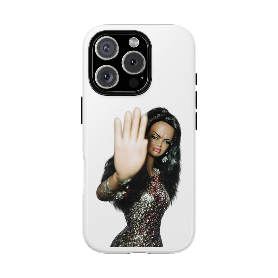 Coque de téléphone humoristique Talk to the Hand Doll – Coque effrontée pour iPhone & Samsung