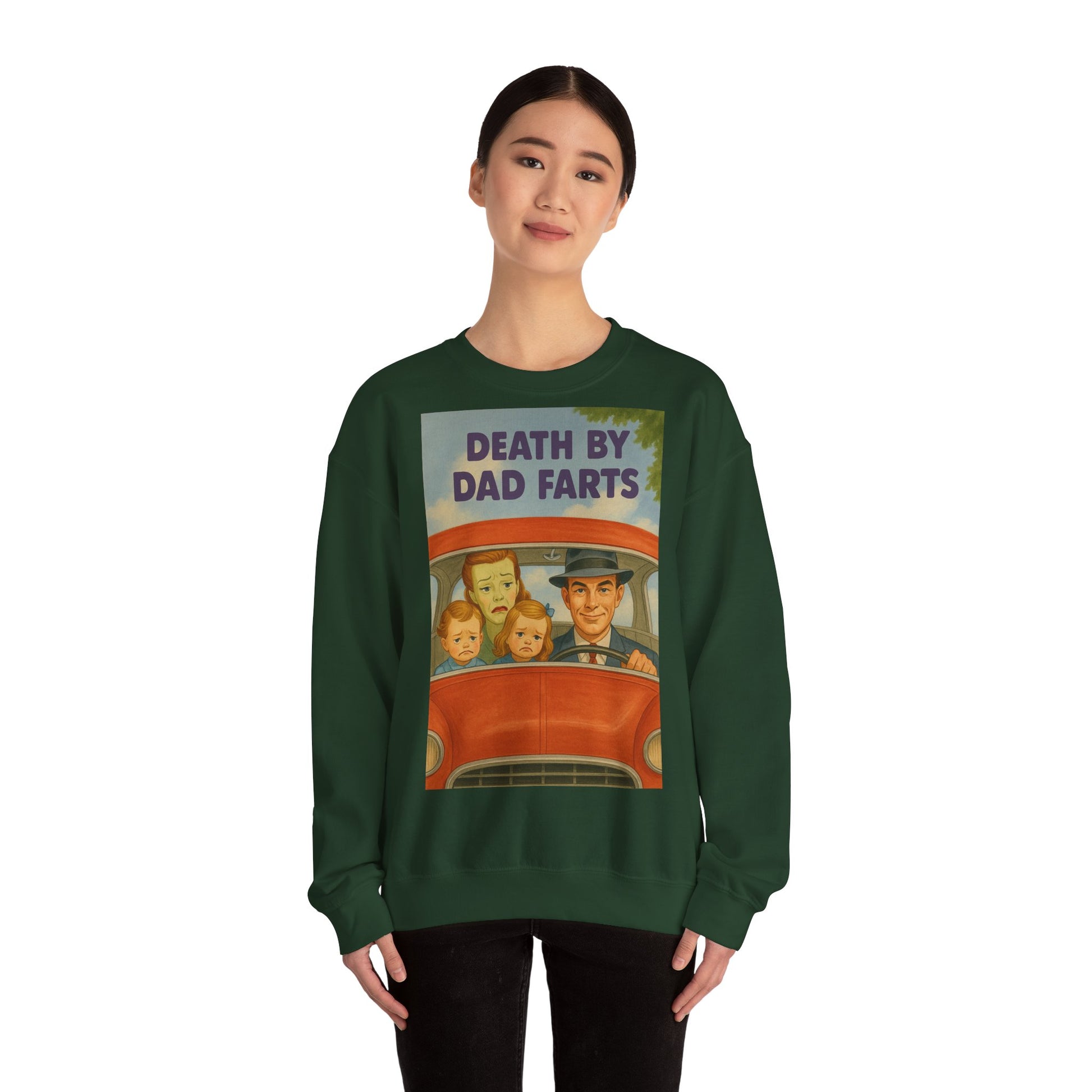 Sweatshirt – Dead by Dad Farts Sweatshirt – Lustiges Geschenk für Familien mit Humor | True Insights Design mit Humor