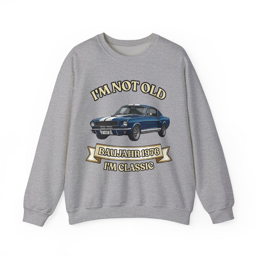 Geschenk zum 50. Geburtstag – Sweatshirt Jahrgang 1976 Muscle Car