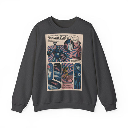 Sweatshirt – Retro Space Comic Sweatshirt – Captain Ozone „Ground Control“ Edition | True Insights Design mit Humor