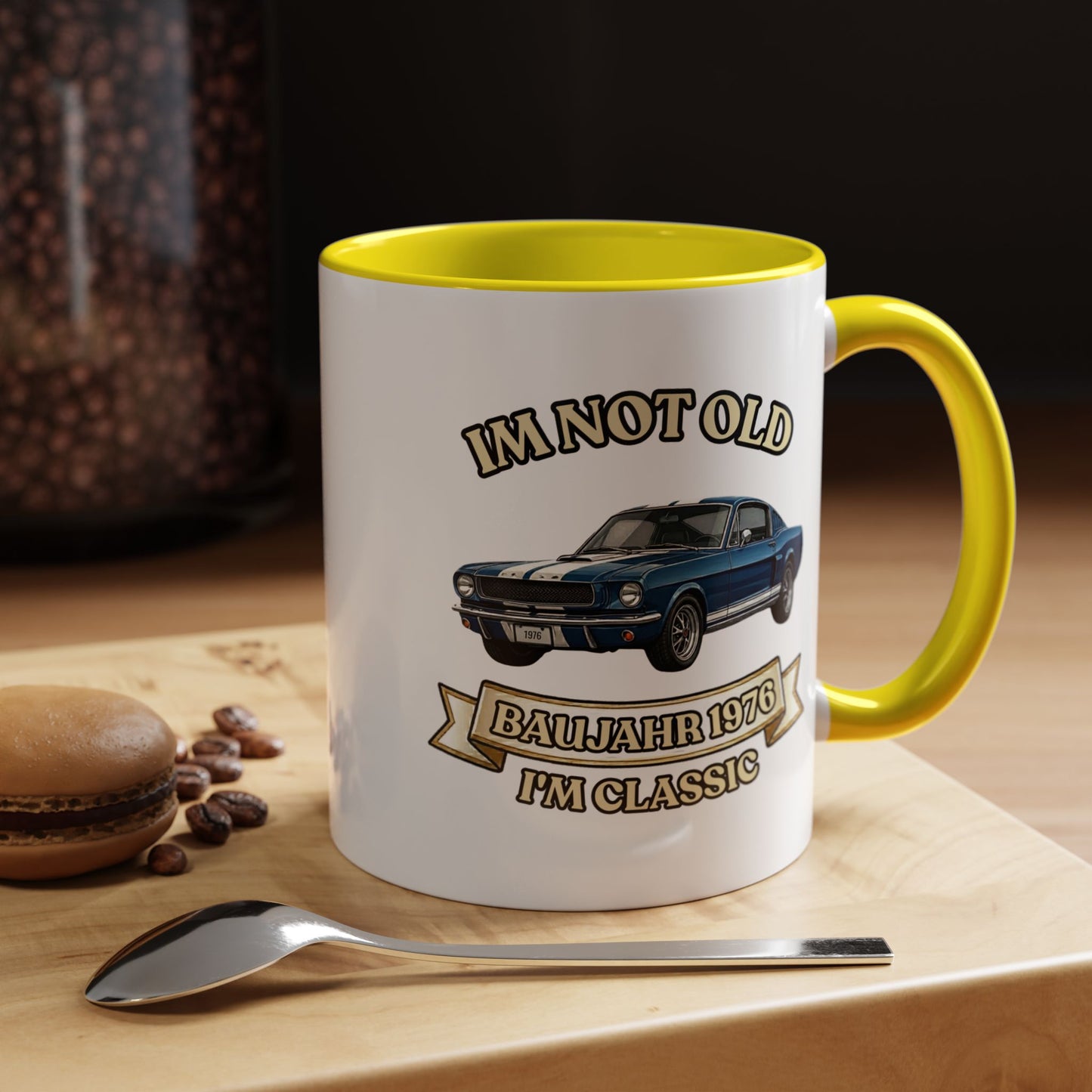 Tasse Baujahr 1976 - I'm Not Old I'm Classic - Oldtimer Muscle Car Kaffeetasse zum 50. Geburtstag