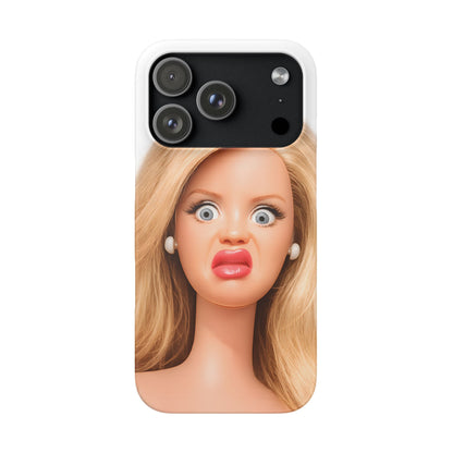Lustige Handyhülle mit schockiertem Puppen-Gesicht – Meme Handy Case für Humor-Fans & witzige Geschenkidee