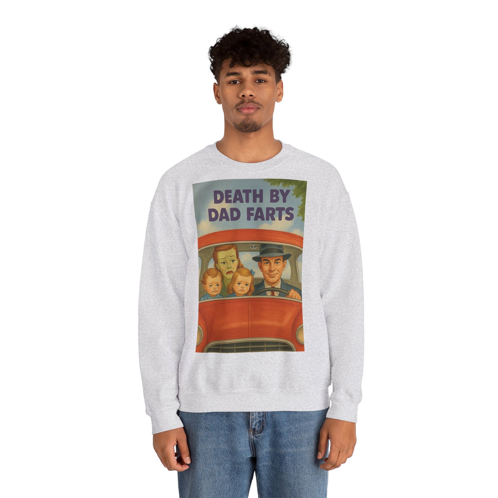 Sweatshirt – Dead by Dad Farts Sweatshirt – Lustiges Geschenk für Familien mit Humor | True Insights Design mit Humor