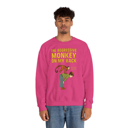 🐒 The Aggressive Monkey on My Back –atire Sweatshirt im Retro-Stil – Freches Satire-Design für mutige Statements | True Insights