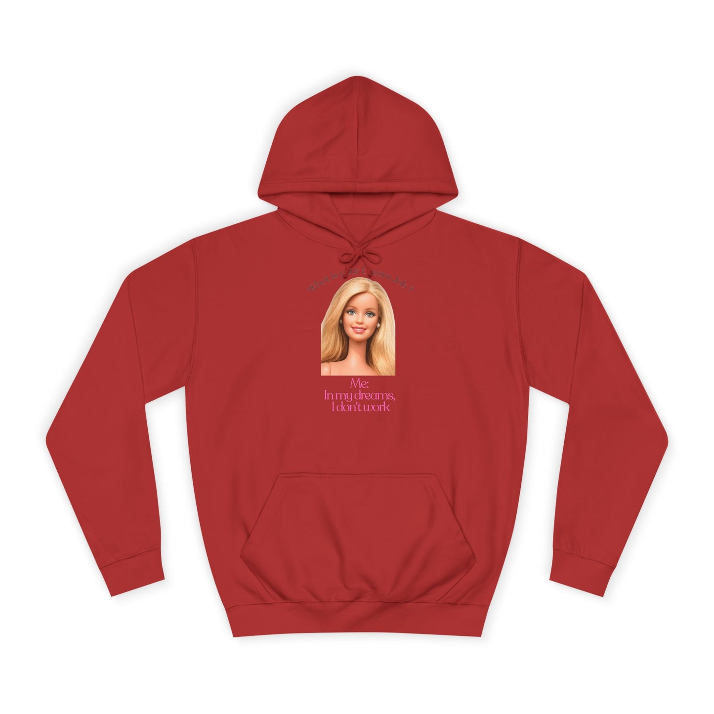 Lustiges Hoodie 'In my dreams I don't work' – Witziger Spruch Traumjob Kapuzenpullover für Faulenzer & Antiarbeit-Fans