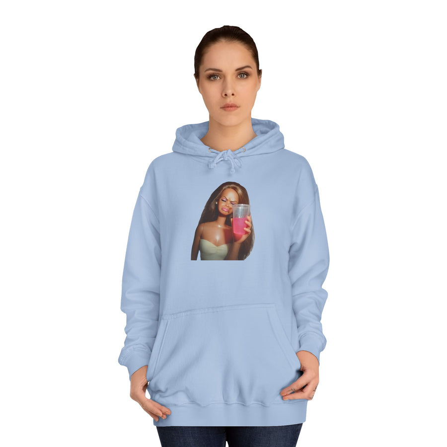 Party Doll Hoodie – Lustiger Partypulli mit Puppen-Motiv