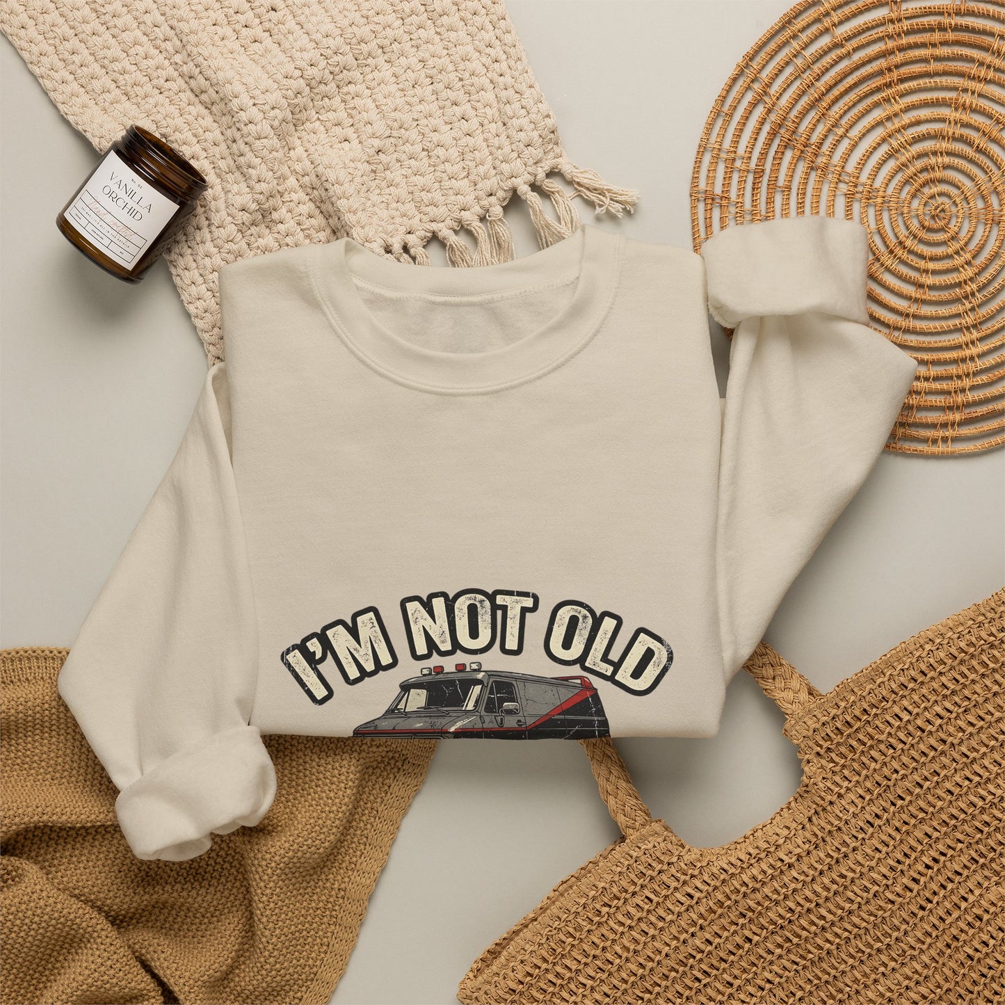 I'm Not Old I'm Classic Sweatshirt – Retro Van Kult-Motiv 80er Geschenk für Männer & Oldtimer-Fans
