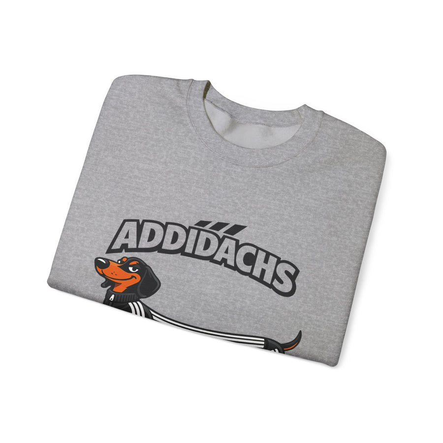 Sweat teckel humoristique 'ADDIDACHS' – Motif drôle pour fans de teckels & de sport