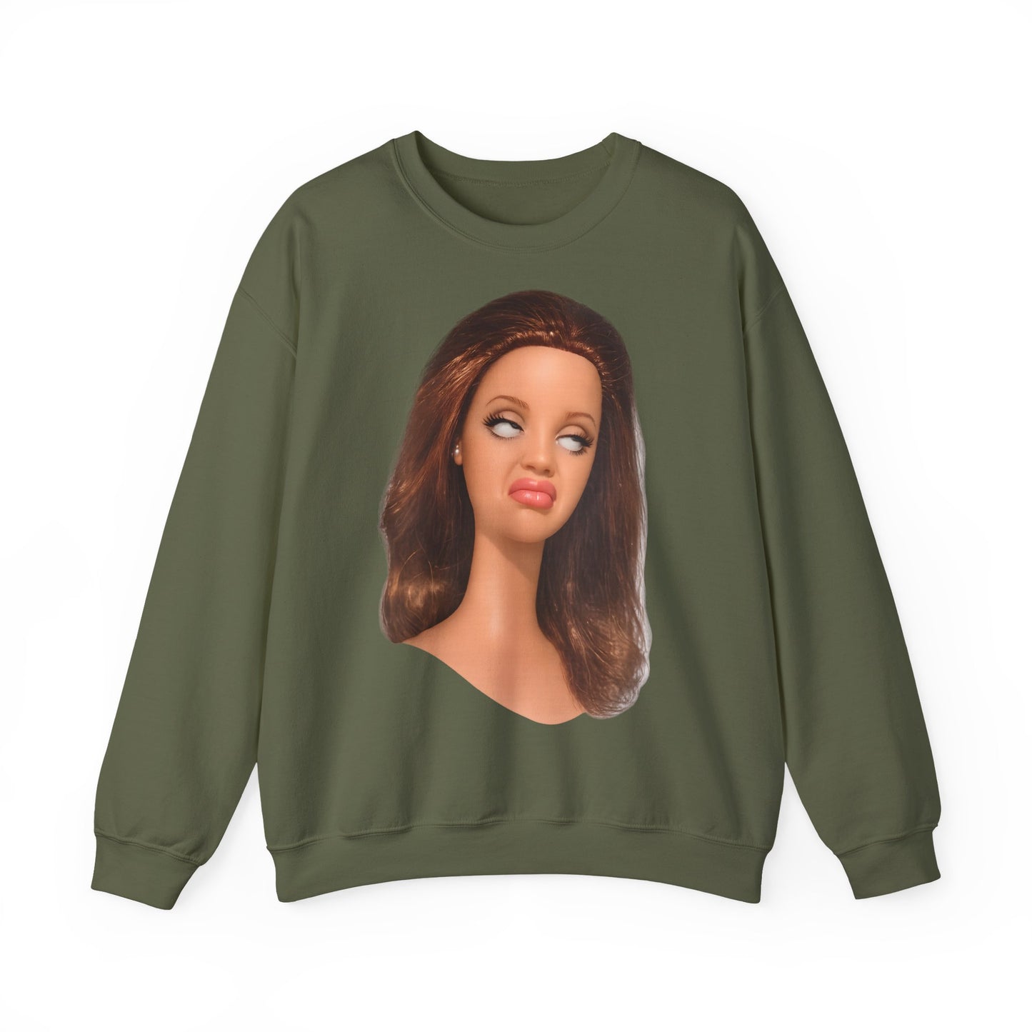 Lustiges Puppen-Gesicht T-Shirt | Genervter Blick Meme Shirt | Ironisches Statement Geschenk für Frauen