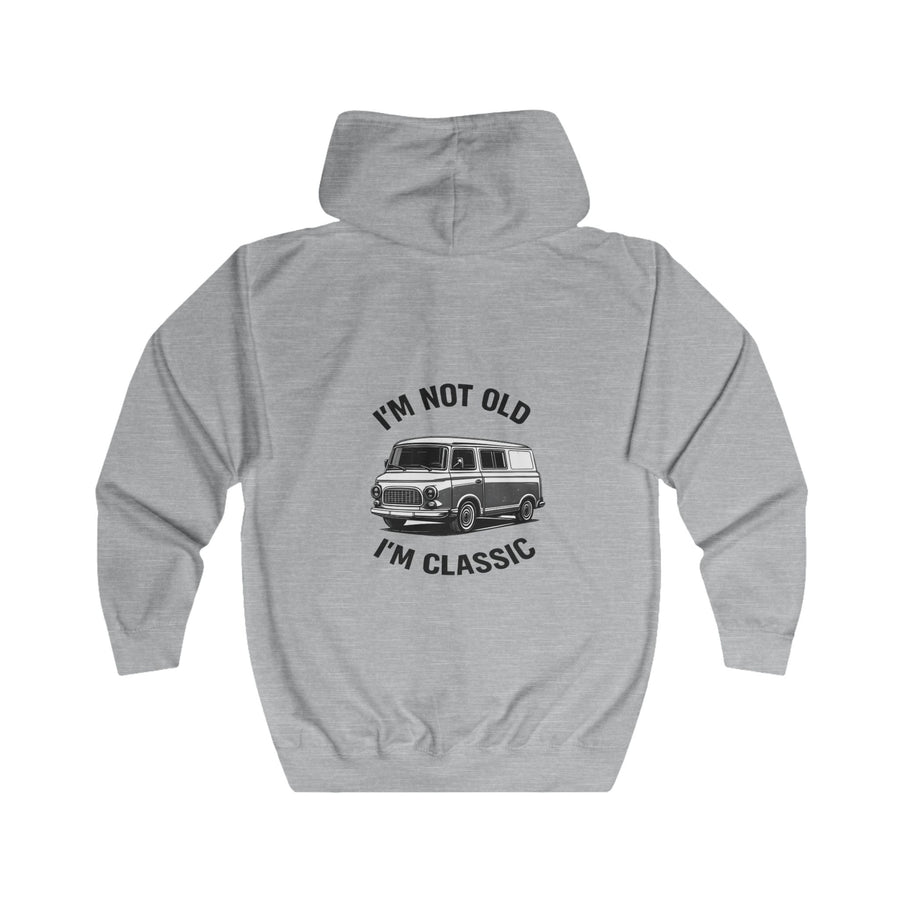 Barkas B1000 Classic Van Zip-Hoodie – I'm Not Old I'm Classic Geschenk für DDR-Oldtimer-Fans