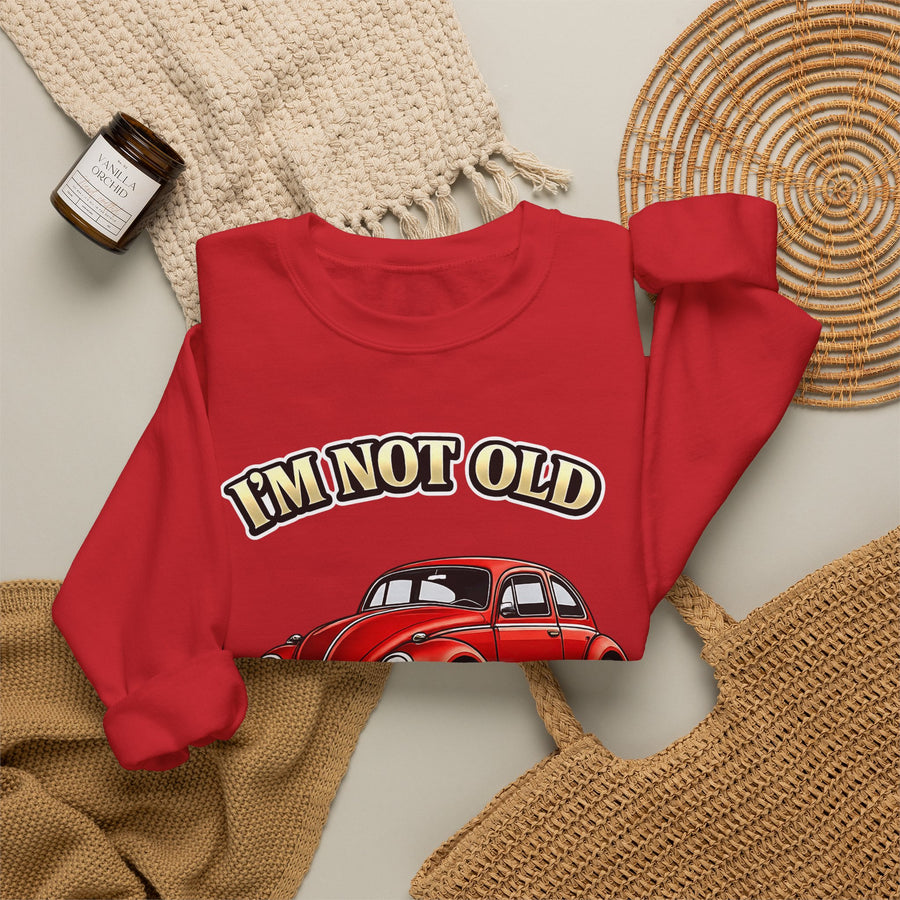 True Insights Vintage VW Käfer Sweatshirt – I'm Not Old I'm Classic Geschenk für Käfer-Fans