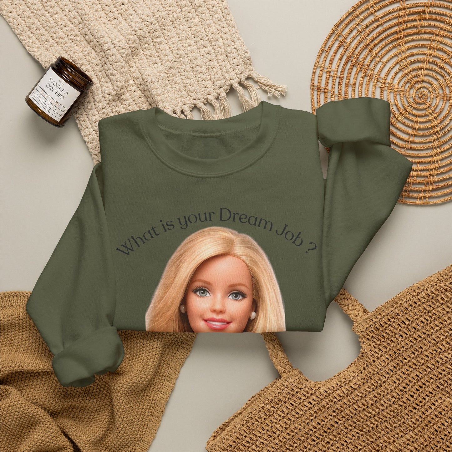 Lustiges Sweatshirt 'In my dreams I don't work' - Anti-Arbeit Spruch Pullover für Faulenzer & Büromuffel