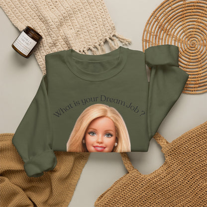 Lustiges Sweatshirt 'In my dreams I don't work' - Anti-Arbeit Spruch Pullover für Faulenzer & Büromuffel