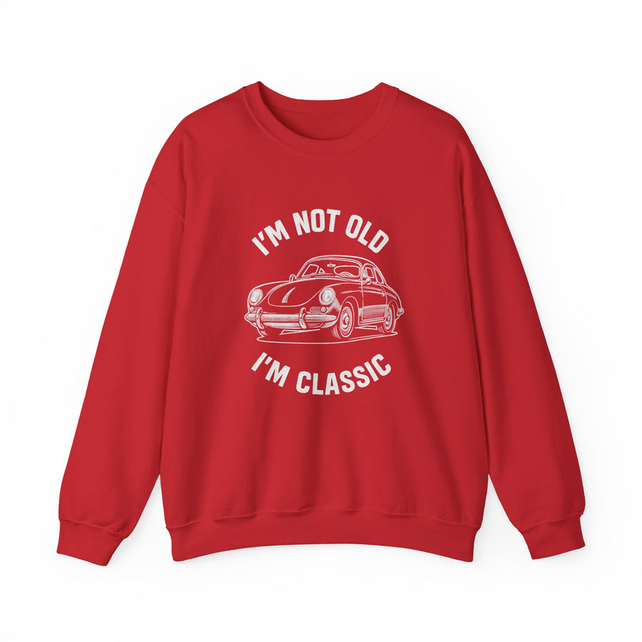 True Insights I'm Not Old I'm Classic Sportwagen Sweatshirt – Oldtimer-Linienzeichnung