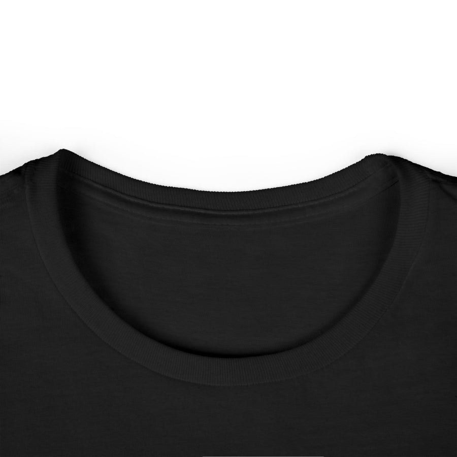 True Insights Damen T-Shirt Addidachs Dackel mit Sport-Streifen Nahaufnahme des witzigen Motivs