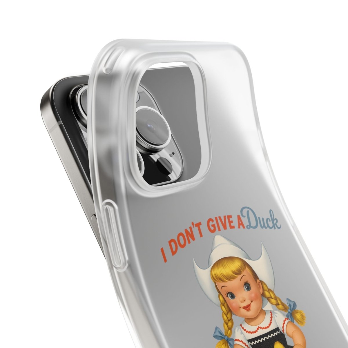 I Don’t Give a Duck – Handyhülle mit flauschiger Gleichgültigkeit