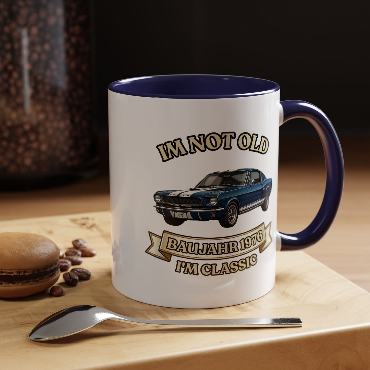 Tasse Baujahr 1976 - I'm Not Old I'm Classic - Oldtimer Muscle Car Kaffeetasse zum 50. Geburtstag