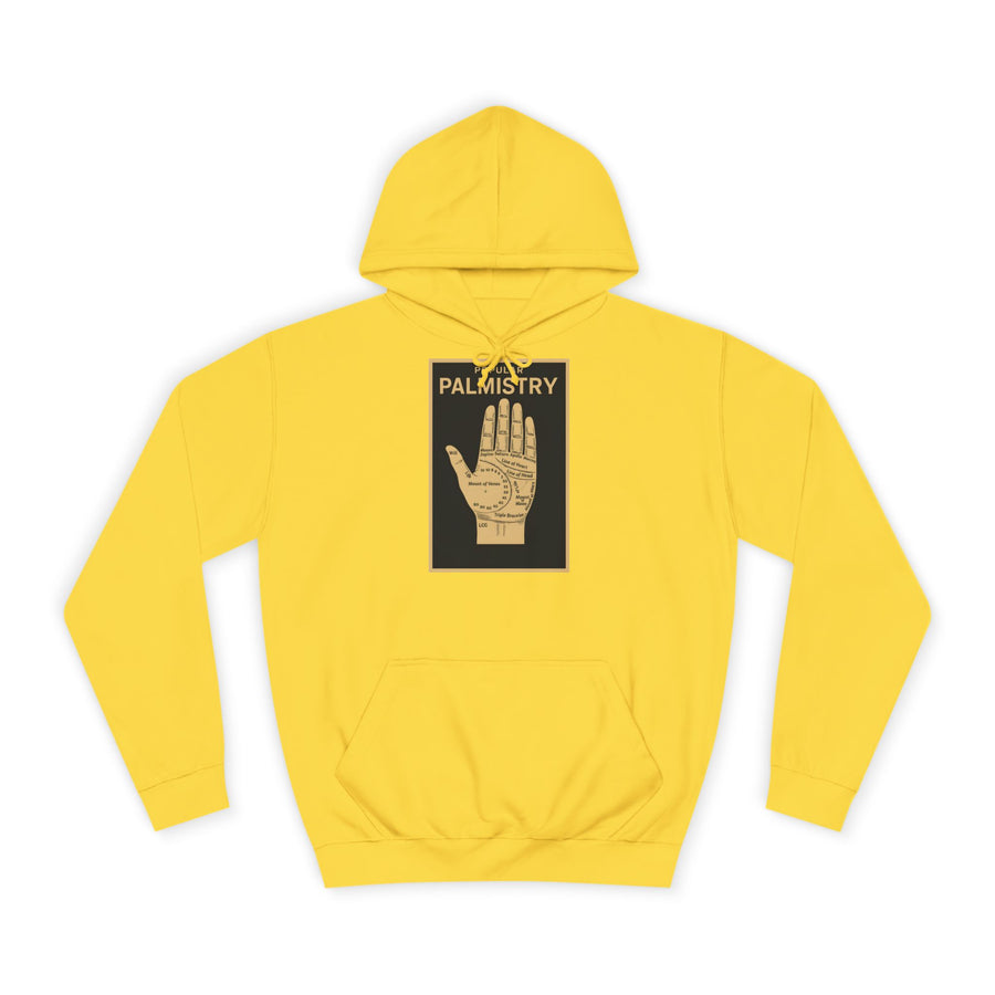 True Insights Popular Palmistry Hoodie – Vintage-Handlinien-Motiv