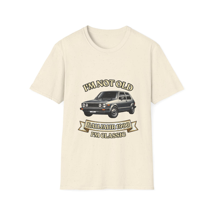 True Insights Geschenk zum 30. Geburtstag – T-Shirt Jahrgang 1996 VW Golf | I'm Not Old I'm Classic in Natural