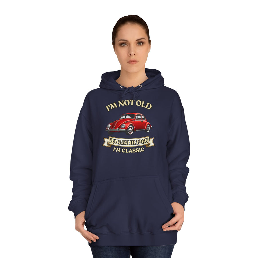 Geschenk zum 60. Geburtstag – Hoodie Jahrgang 1966 VW Käfer