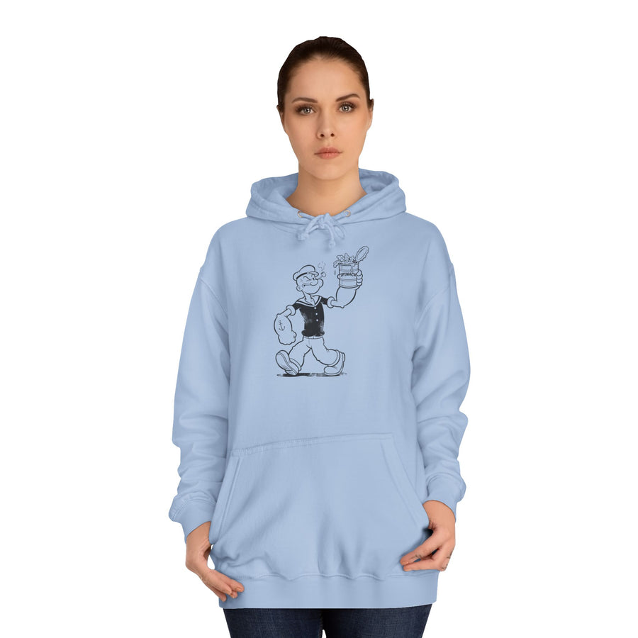 True Insights Hoodie Popeye Spinat Dose Comic Kapuzenpullover im urbanen Lifestyle Look