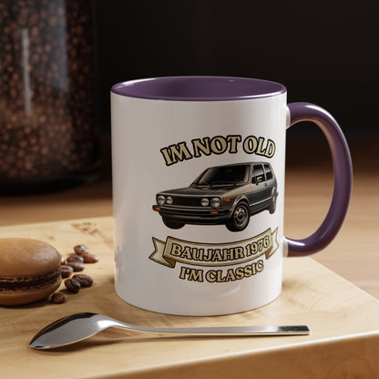 Tasse Baujahr 1976 - I'm Not Old I'm Classic - Oldtimer Kaffeebecher zum 50. Geburtstag