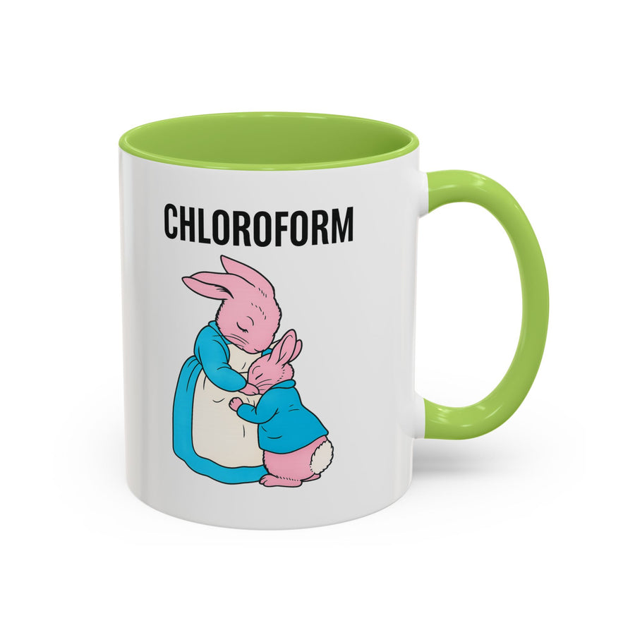 CHLOROFORM Mug Lapins - Mug humour noir, cadeau drôle pour fans de sarcasme