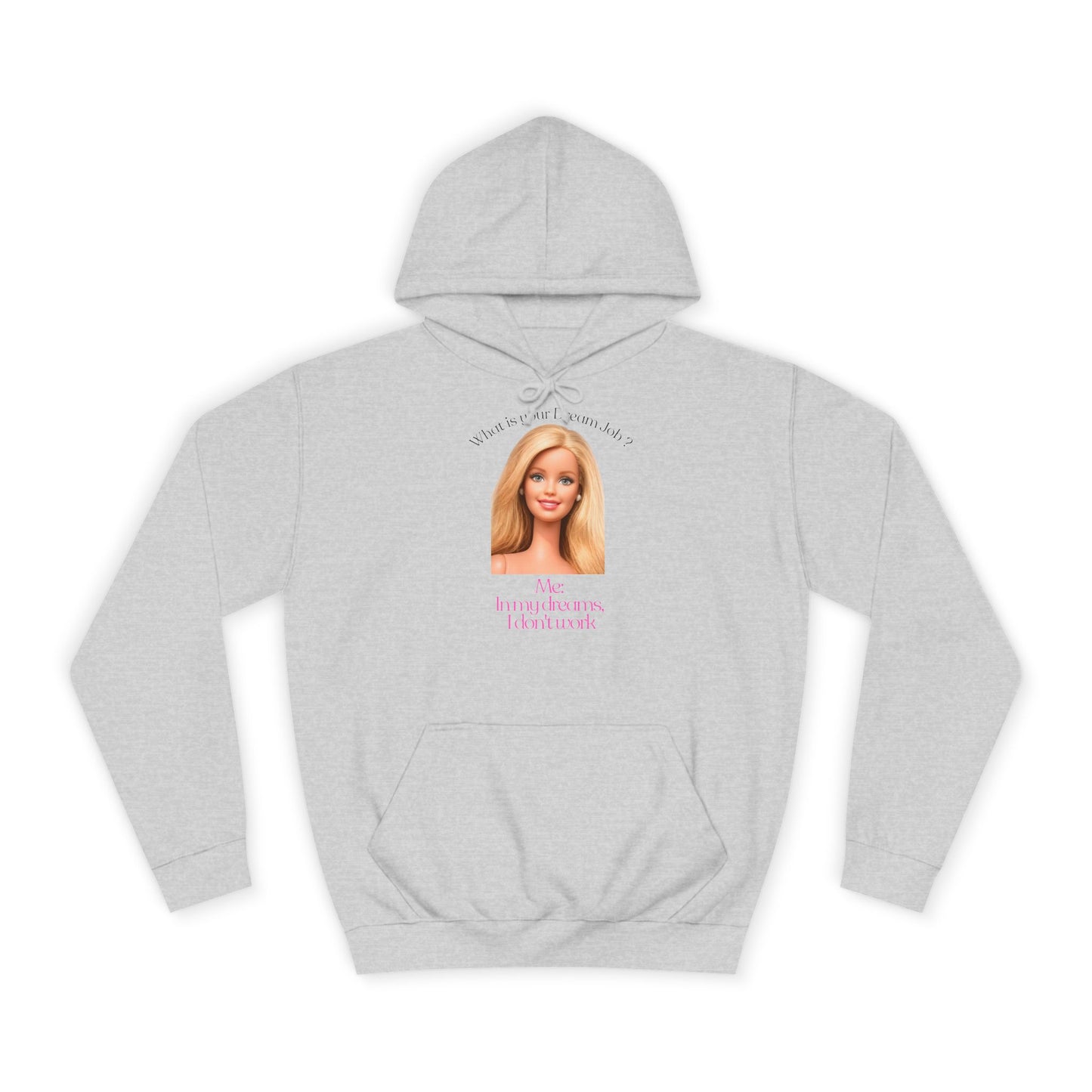 Lustiges Hoodie 'In my dreams I don't work' – Witziger Spruch Traumjob Kapuzenpullover für Faulenzer & Antiarbeit-Fans