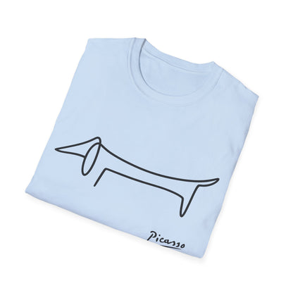 Picasso Dackel T-Shirt – Das edle Geschenk für Dackel-Besitzer