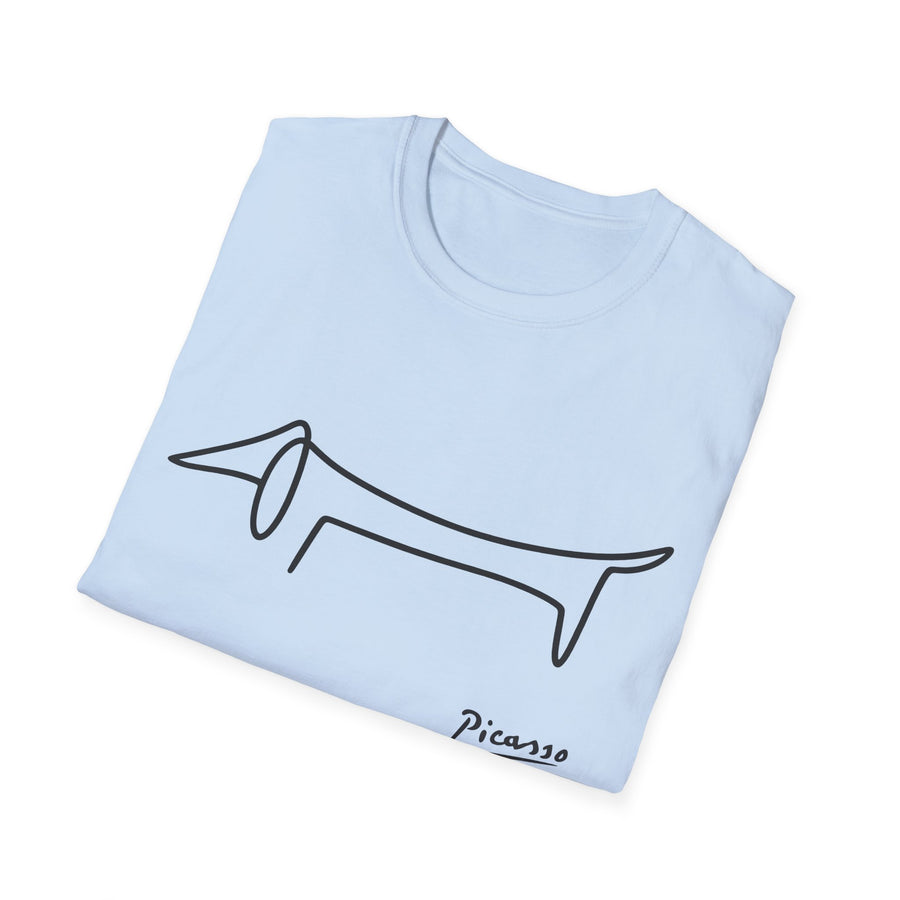 Picasso Dackel T-Shirt – Das edle Geschenk für Dackel-Besitzer