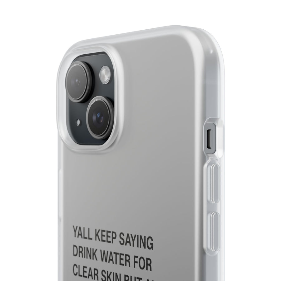 Coque de téléphone mème « Soins de la peau » – « Je ne fais que pisser ! » | Prendre soin de soi avec humour