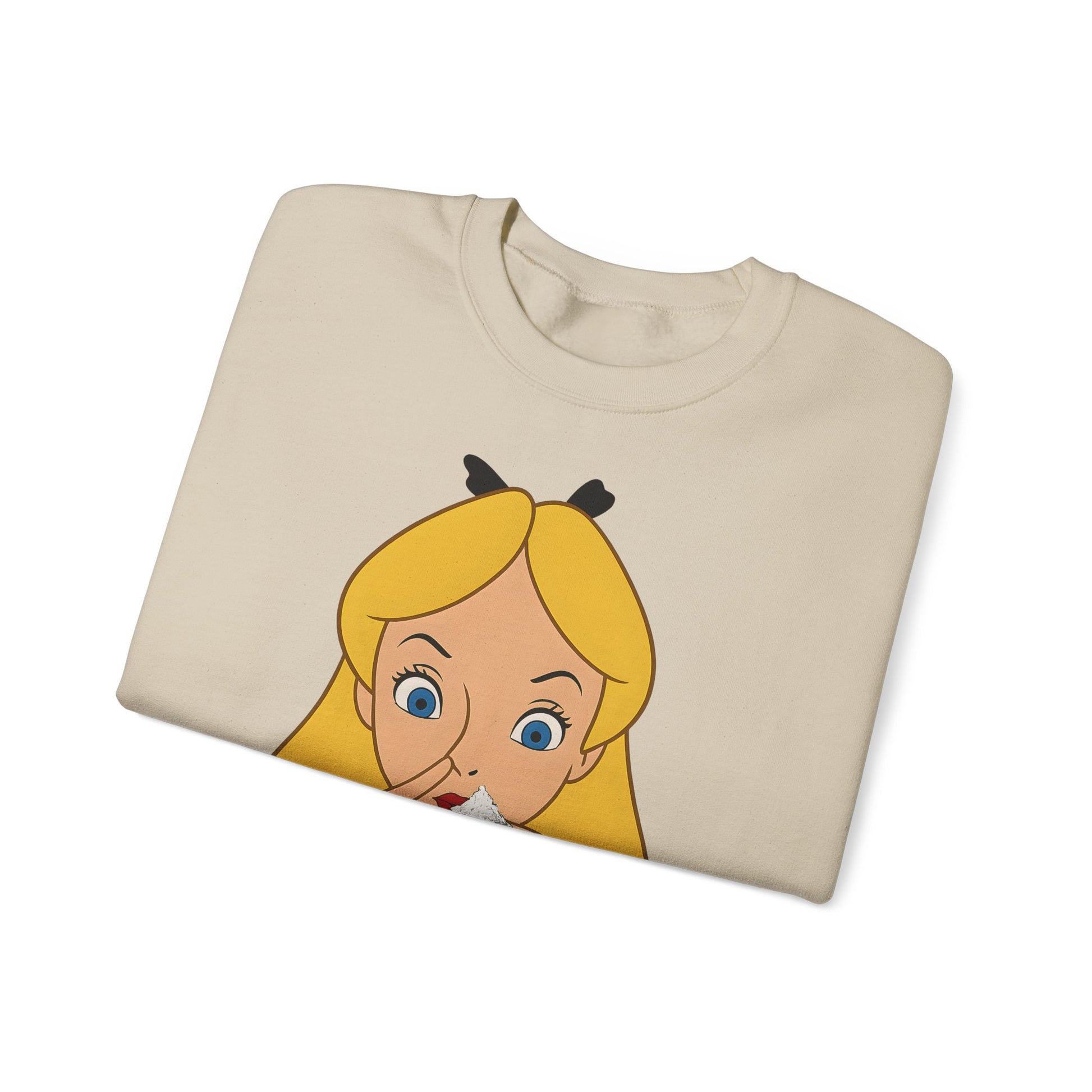 Sweatshirt – Satire Sweatshirt – "Alice im Rausch" Pop-Art Design | True Insights Design mit Humor