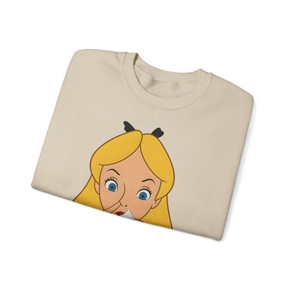 Sweatshirt – Satire Sweatshirt – "Alice im Rausch" Pop-Art Design | True Insights Design mit Humor