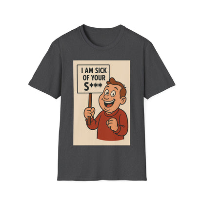„I Am Sick of Your S*“ – Shirt im Retro-Comic-Look