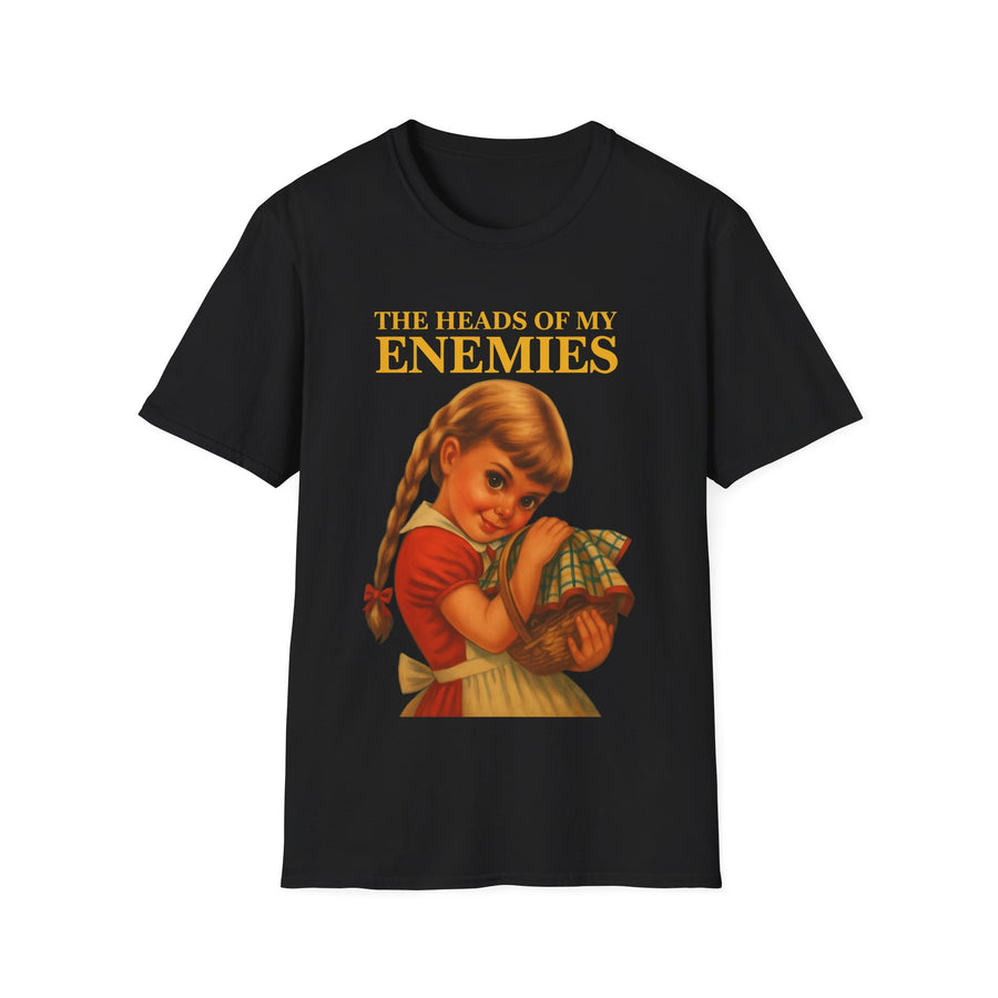 T-shirt satirique The Heads of My Enemies - Humour noir design rétro