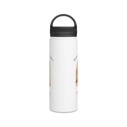 Lustige Blonde Puppe Trinkflasche - In My Dreams I Don't Work - Isolierte Edelstahl Wasserflasche mit Griff-Deckel für Faulpelze & Humor-Fans