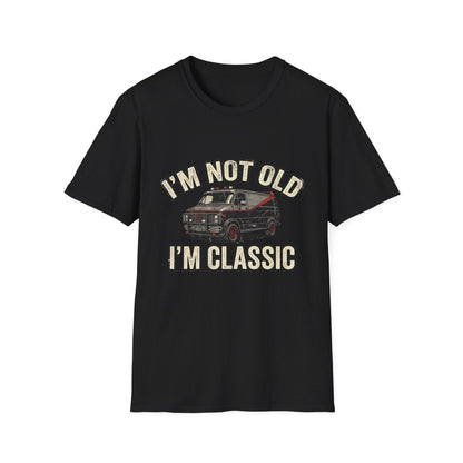 True Insights T-Shirt I'm Not Old I'm Classic Retro Van 80er Motiv in Schwarz