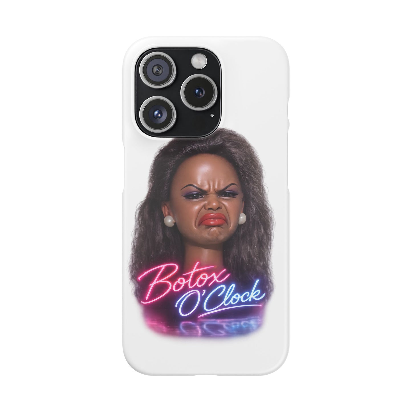 Botox O'Clock Handyhülle – Lustige Neon Diva Schutzhülle für Beauty-Fans, ideales Geschenk