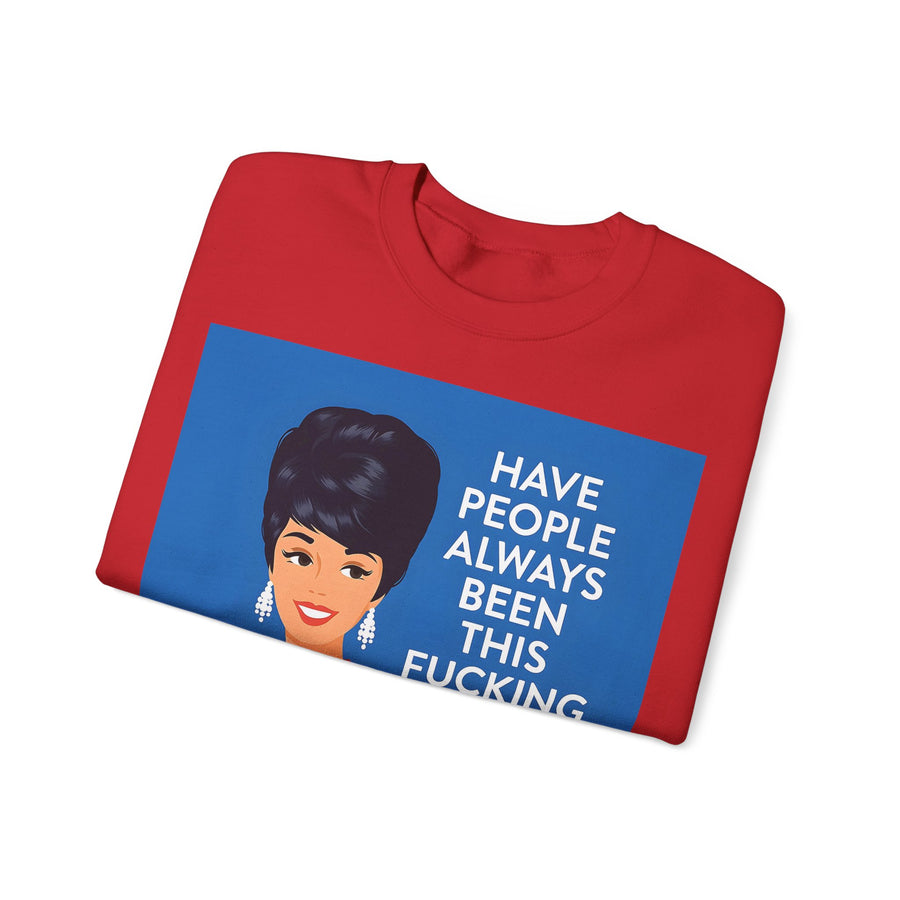 Have People Always Been This Stupid? Sweatshirt – Retro-Pop-Art-Motiv mit Martini