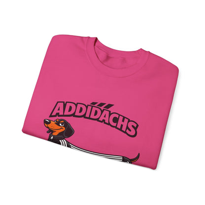 Lustiges Dackel Sweatshirt 'ADDIDACHS' – Witziges Hunde-Motiv für Dackelbesitzer & Sportfans