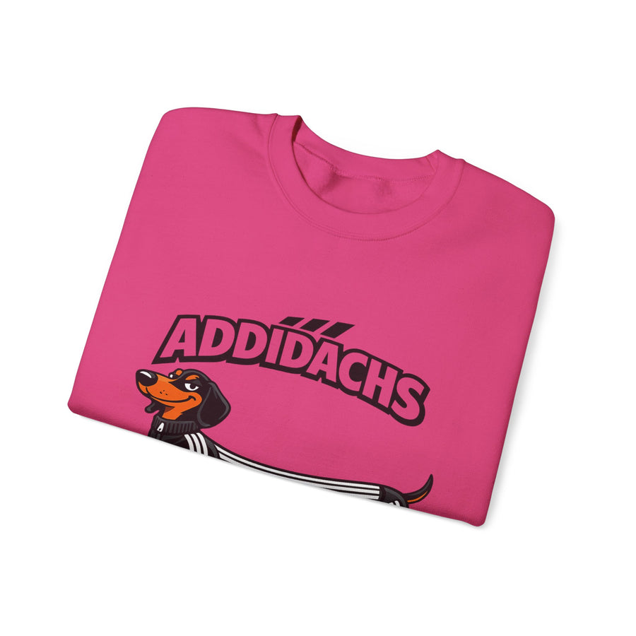 Sweat teckel humoristique 'ADDIDACHS' – Motif drôle pour fans de teckels & de sport