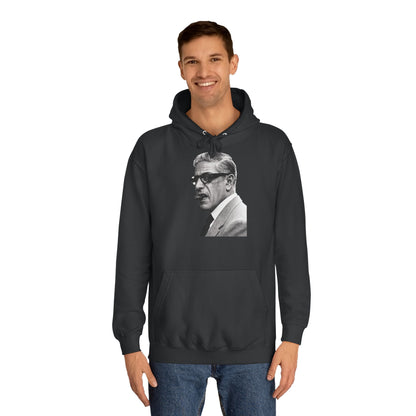 Aristoteles Onassis Hoodie – Ikonisches Portrait mit Zigarre & Brille | Vintage Schwarz-Weiß Kult Kapuzenpullover