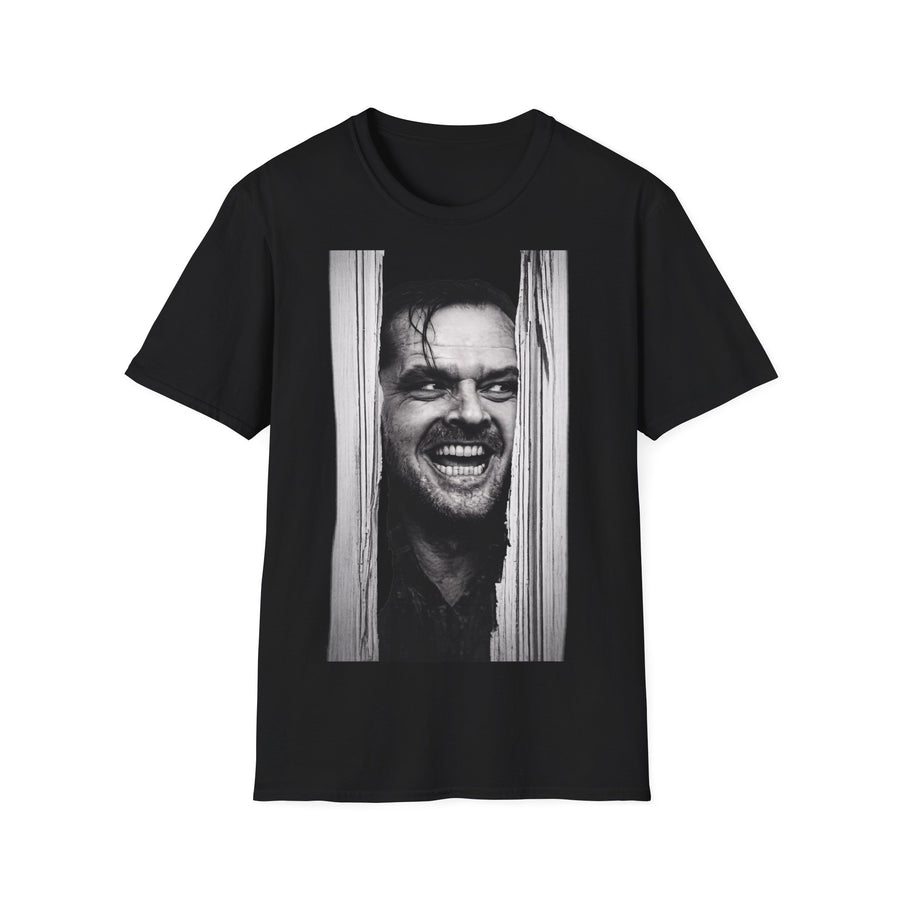 True Insights T-Shirt Shining Jack Torrance Horror Kult Motiv in Schwarz, Schwarz-Weiß Filmklassiker Fan Shirt Unisex