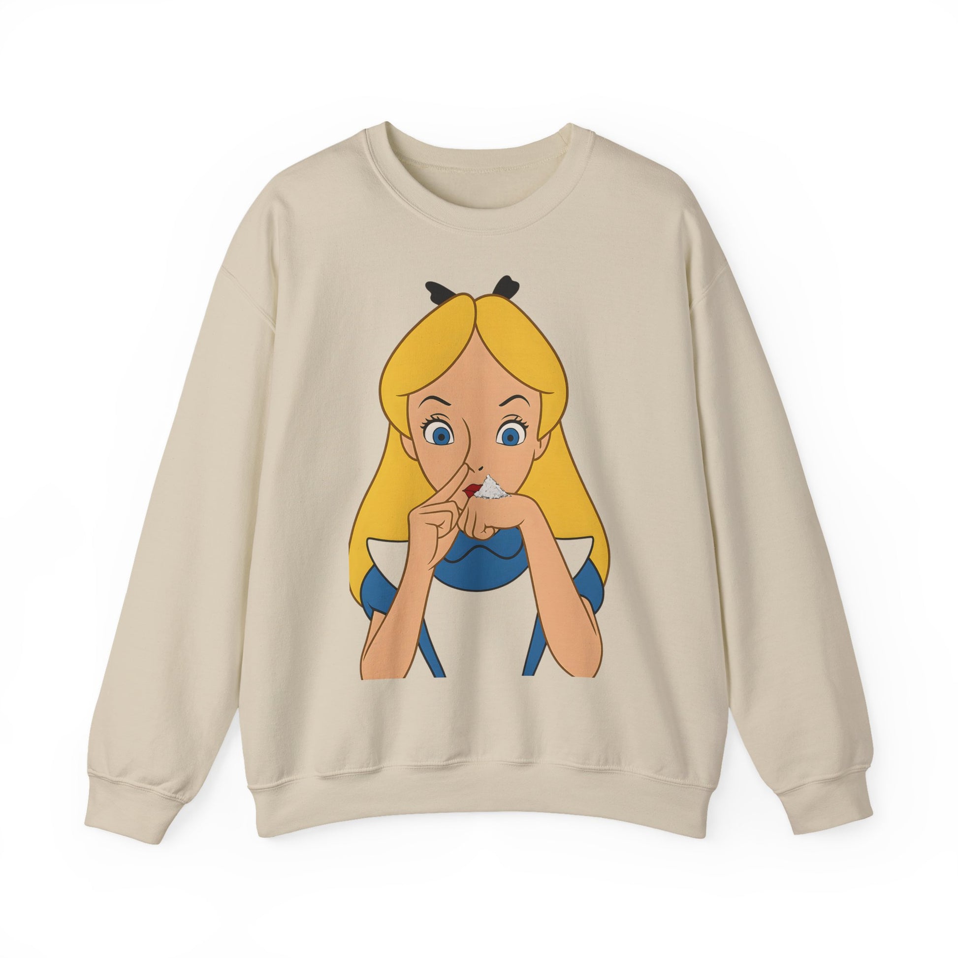 Sweatshirt – Satire Sweatshirt – "Alice im Rausch" Pop-Art Design | True Insights Design mit Humor