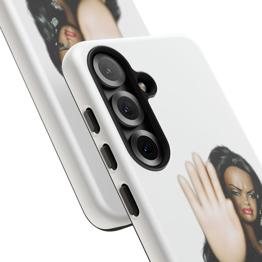 Coque de téléphone humoristique Talk to the Hand Doll – Coque effrontée pour iPhone & Samsung