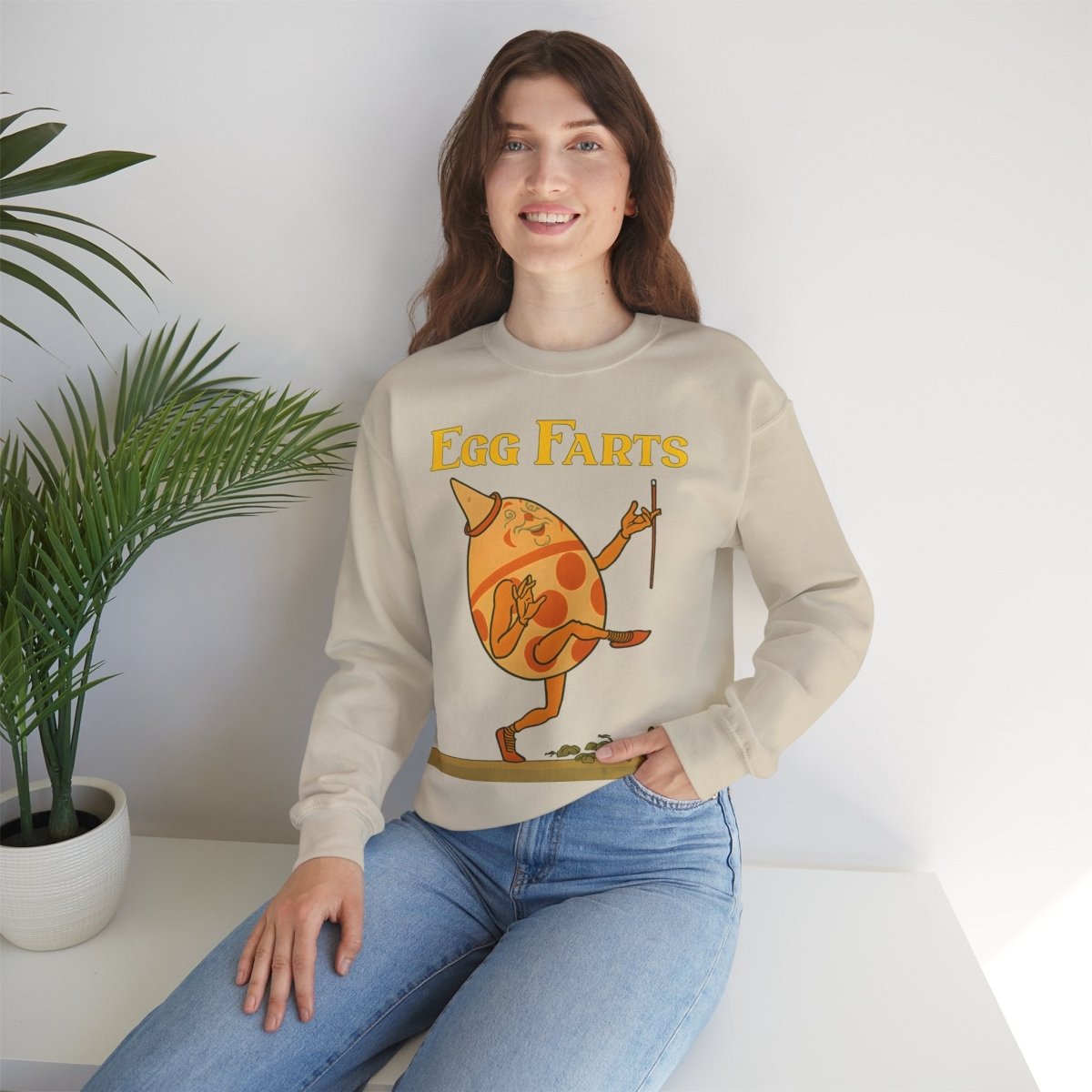Sweatshirt – Egg Farts – Surreale Eleganz mit einem Hauch Absurdität | True Insights Design mit Humor
