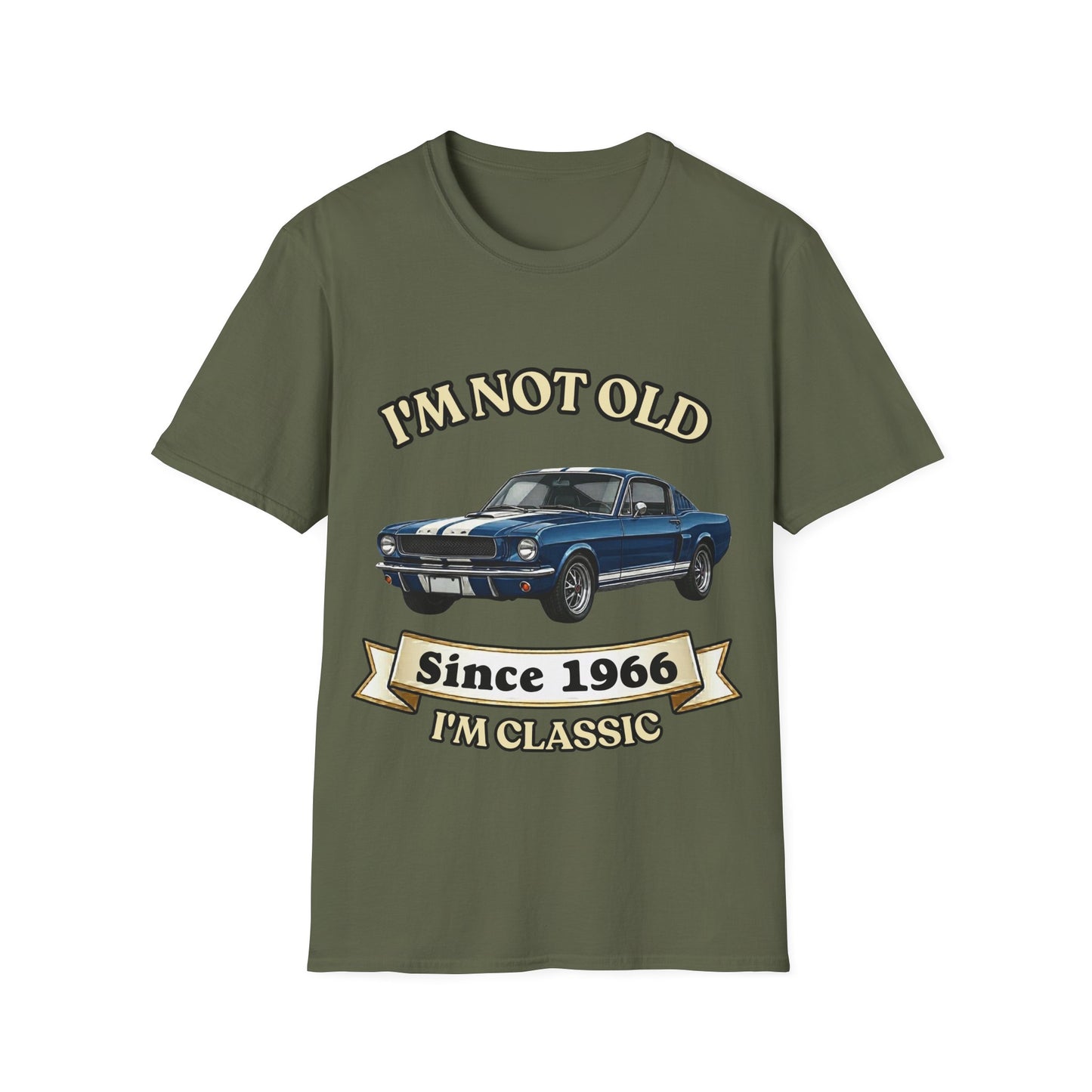 Jahrgang T-Shirt personalisierbar Wunsch-Baujahr | I'm Not Old I'm Classic | lustiges Geschenk zum runden Geburtstag Papa Opa Mann | Oldtimer Retro Kultauto Vintage | True Insights