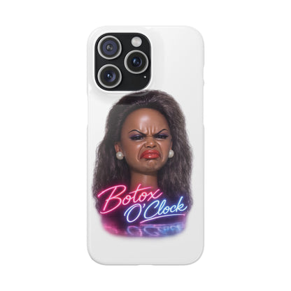 Botox O'Clock Handyhülle – Lustige Neon Diva Schutzhülle für Beauty-Fans, ideales Geschenk