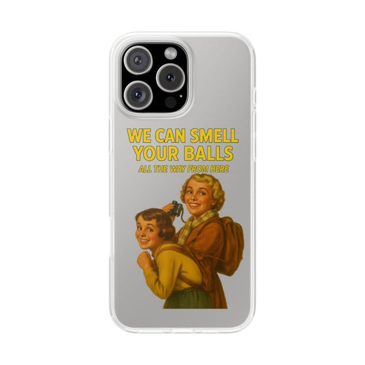 Unauffällig war gestern: Diese Handyhülle riecht den Wahnsinn – Vintage-Design trifft schwarzen Humor.-Phone Case-True Insights